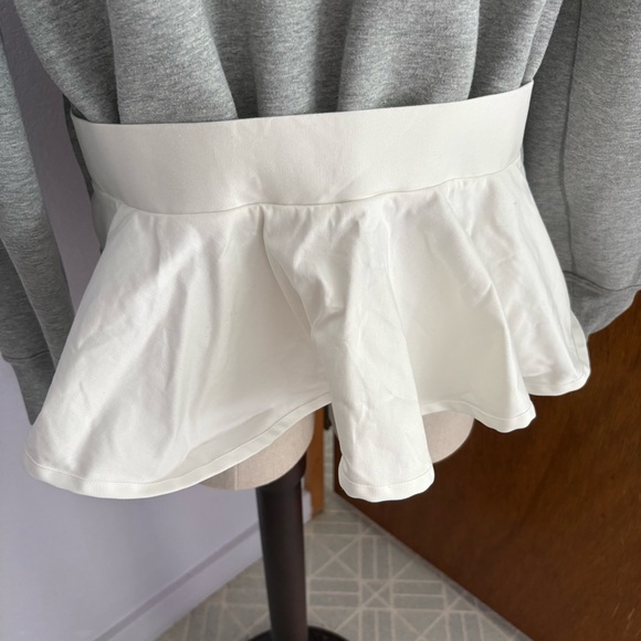 NIKE x SACAI sz M Tech Fleece Jacket Gray White Ruffle Full Zip 716911 - Picture 6 of 15